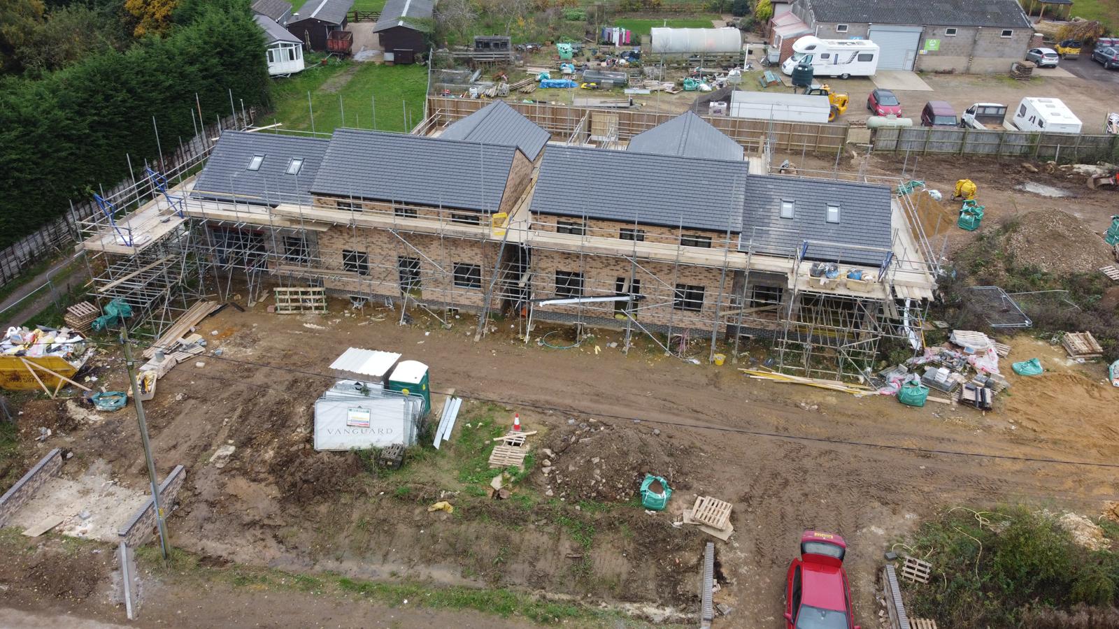 Birds eye view of build