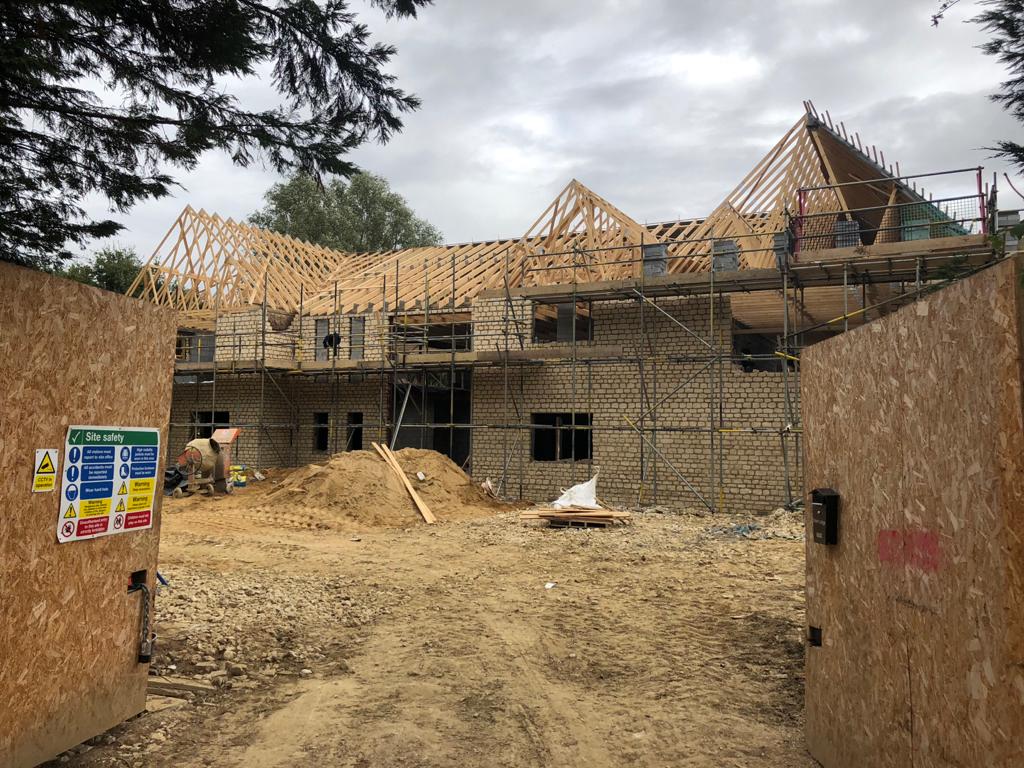 Home during construction