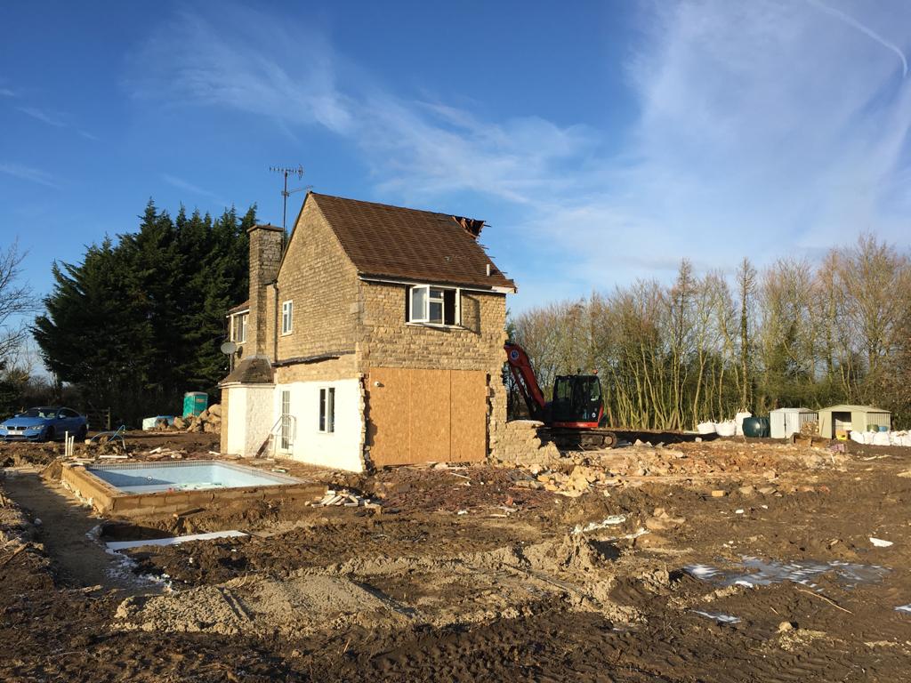 House during construction