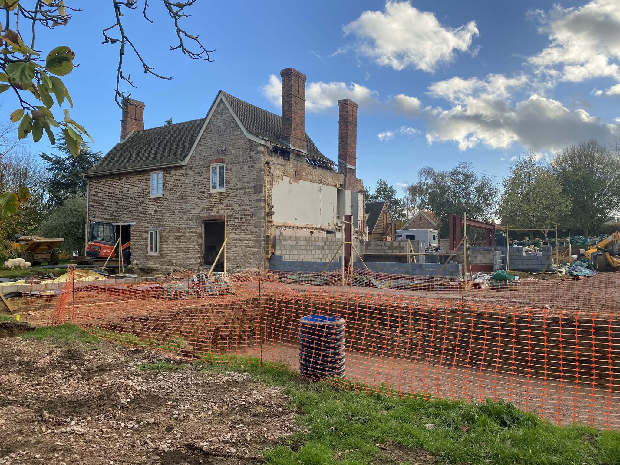 Renovation during construction