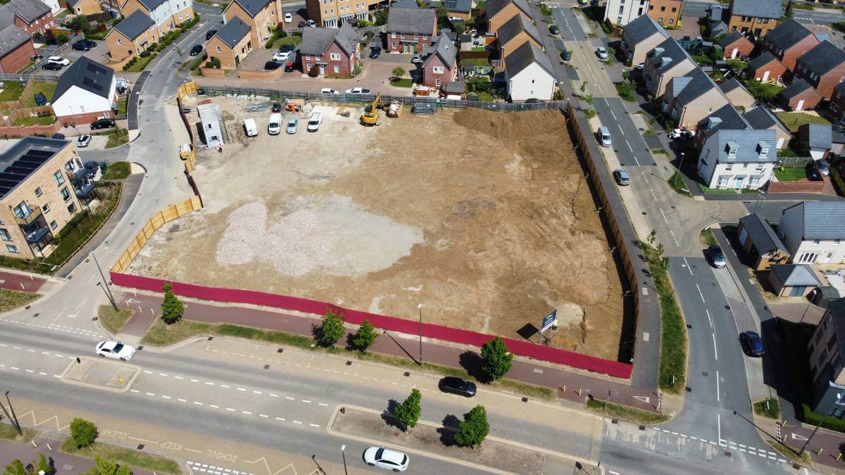 Brooklands Care Home construction site