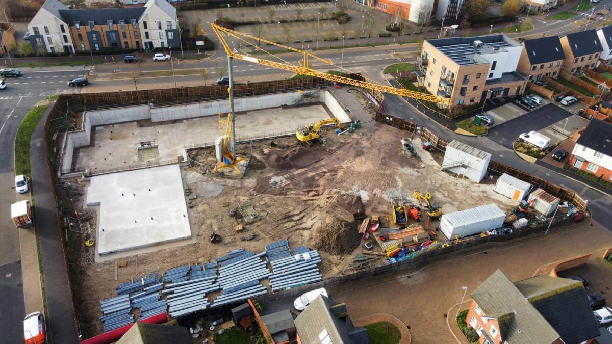 Brooklands Care Home during construction