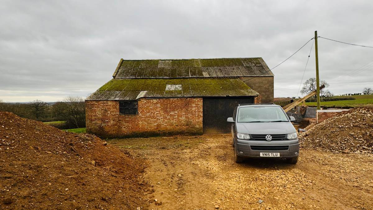 Conduit Barn driveway